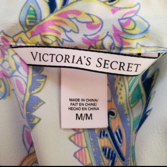 Victoria secret Sleepwear Paisley Long Sleeve Top - Picture 8 of 9